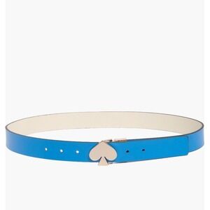 Kate Spade Reversible Spade Leather Belt,‎ Blue/White, Medium, NWT